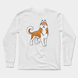 Dog - Siberian Husky - Copper Long Sleeve T-Shirt